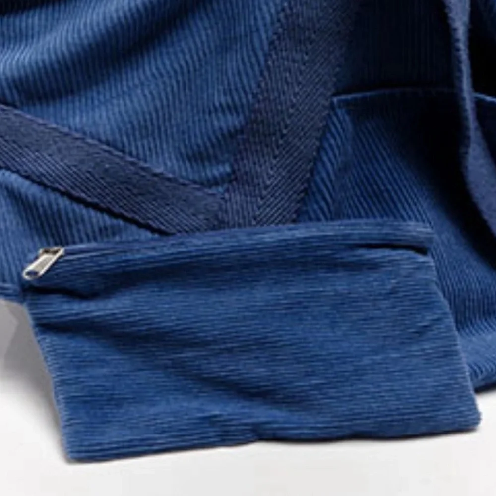 FREE PEOPLE Mega Cord Tote / Denim Blues NWT - Picture 4 of 4